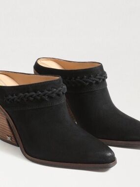 Sam Edelman Black Weatern Allison  Braided Mule Heels